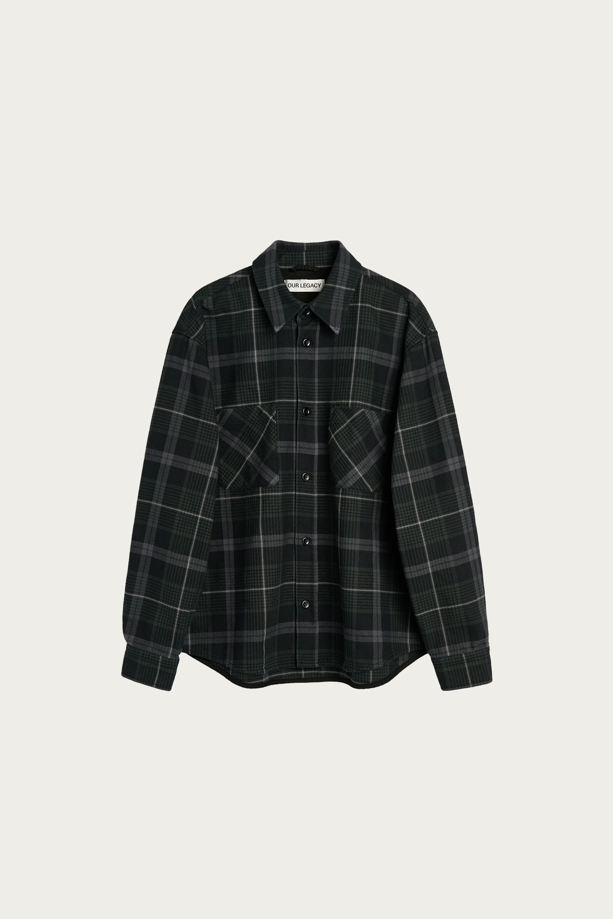 Our Legacy - Whoppin Shirt - Raven Check Ranch Cotton - Canoe Club