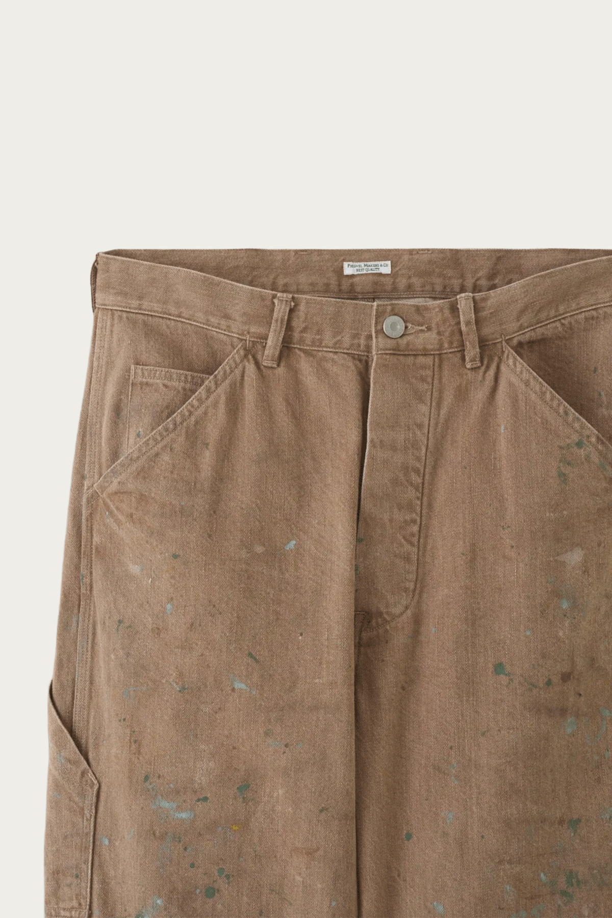 Phigvel - Denim Painter Trousers - Brown (Painted) - Canoe Club
