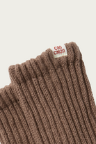 Rototo - Everyday Cashmere Loose Pile Crew Socks - Taupe / Khaki - Canoe Club