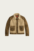 RRL - Denim Grizzly Jacket - Distressed Brown - Canoe Club