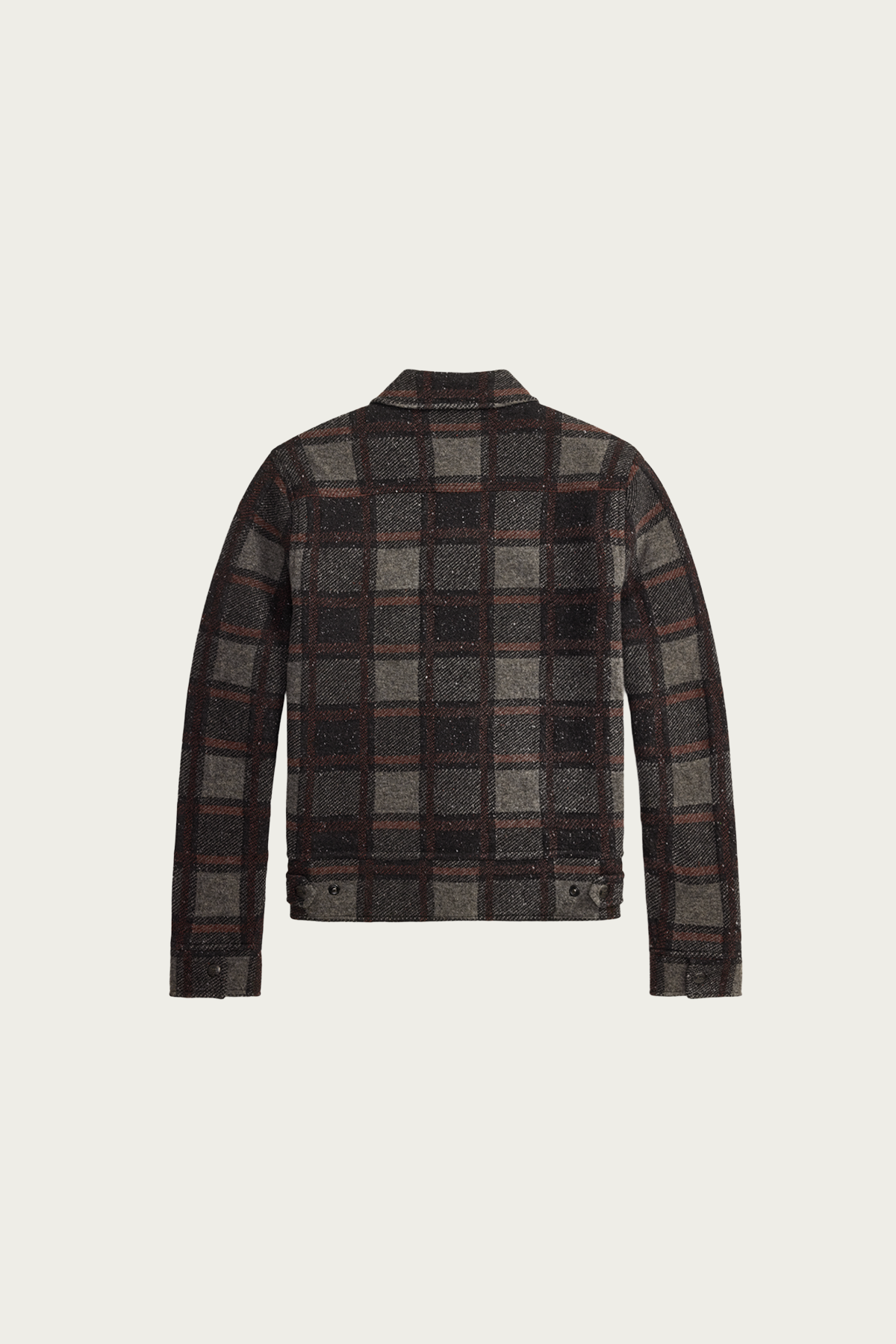 RRL - Plaid Wool Cardigan - Grey Multi - Canoe Club
