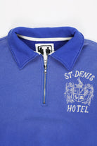 Samuel Zelig - St. Denis Hotel 1/4 Zip - Vintage Blue - Canoe Club