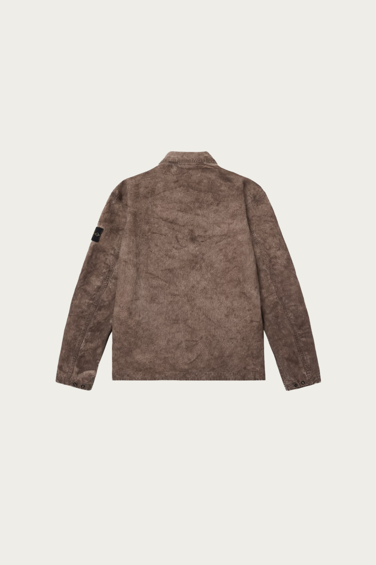 Stone Island - Corduroy "Terra" Effect Zip Overshirt - Lead Grey - Canoe Club
