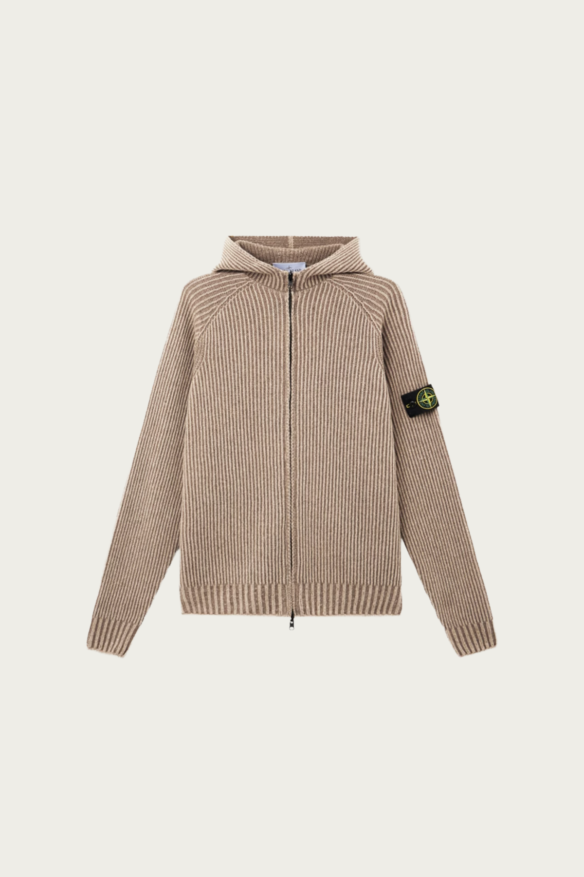 Stone Island - Two-Tone Vanisé Reversible Zip Hoodie - Biscuit - Canoe Club