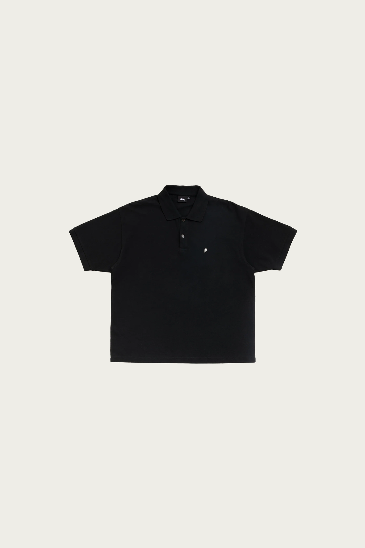 Stüssy - Classic Pique Polo - Black - Canoe Club