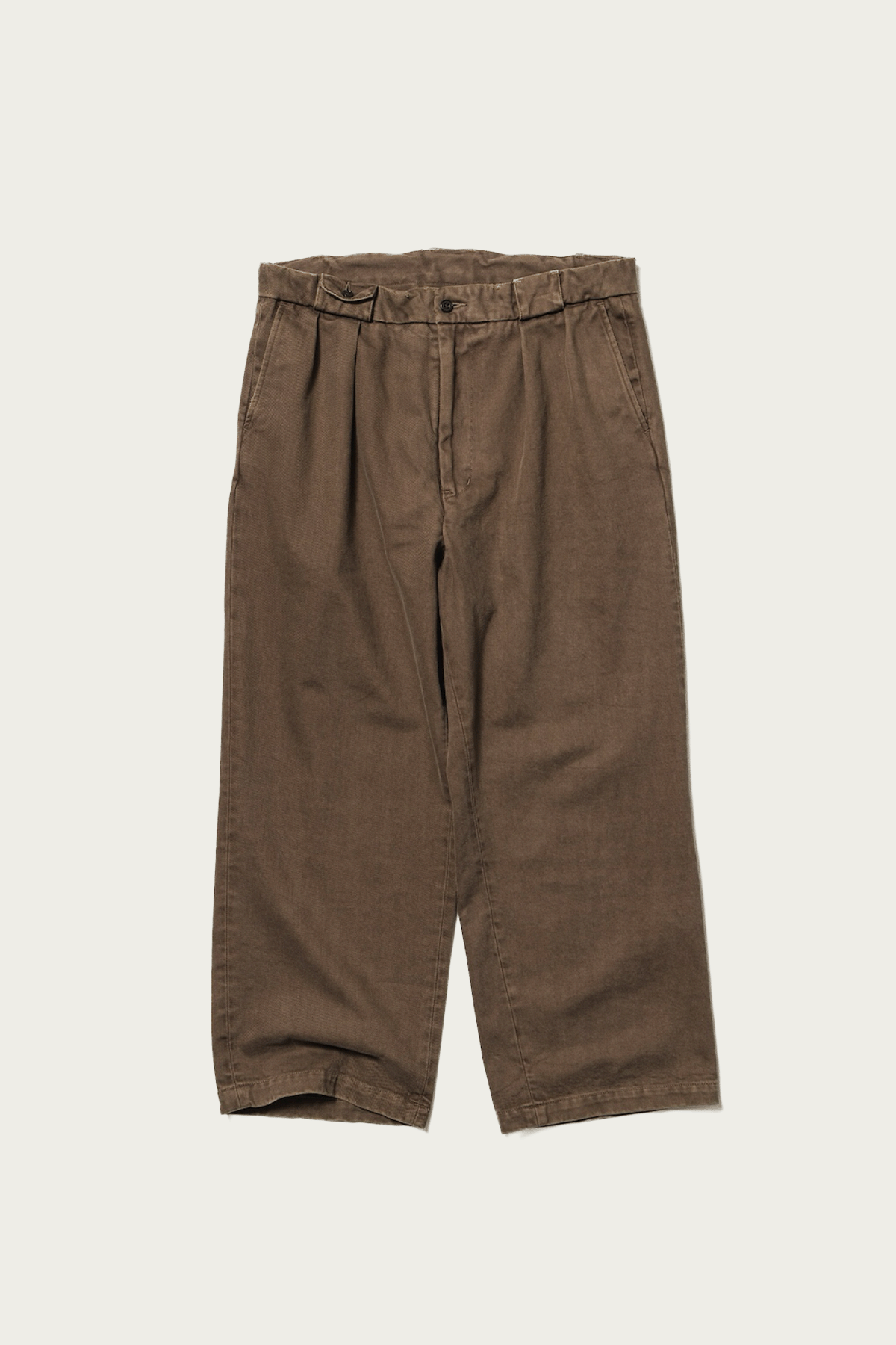 Unlikely Dry Goods - Guide 2P Trousers Twill - Brown - Canoe Club