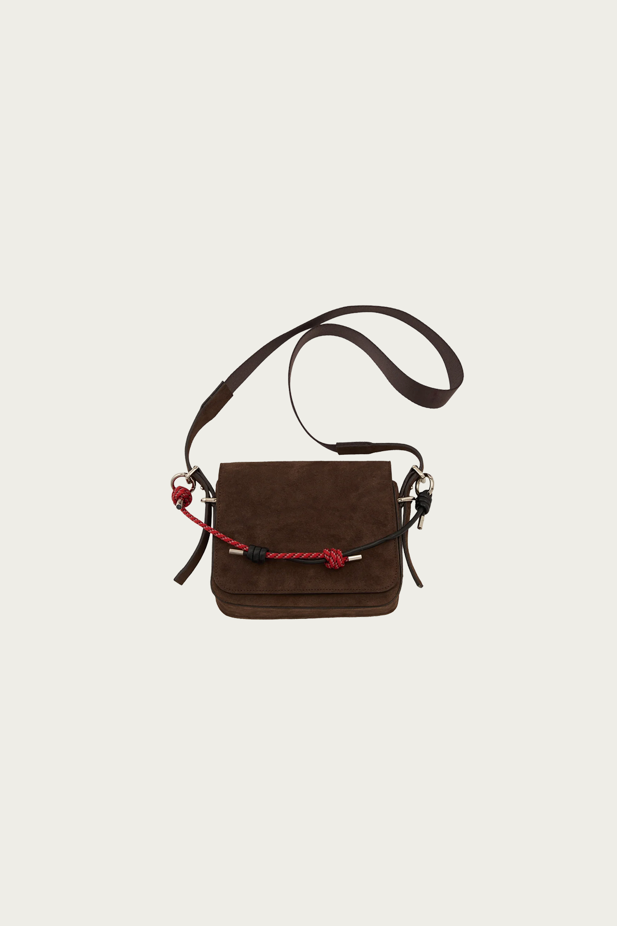 URU - Suede Bag - Brown × Red - Canoe Club