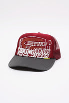 Kapital - CENTURY DENIM COATING SERVICE Truck Cap - Burgundy/Charcoal - Canoe Club