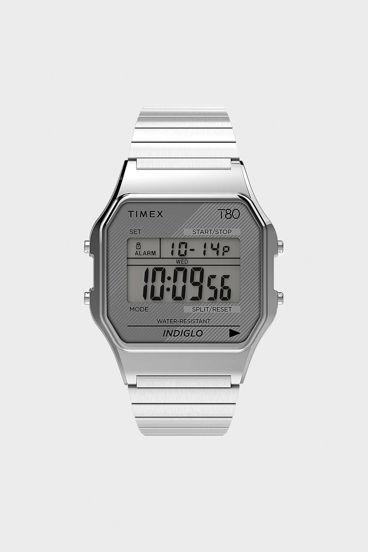 Timex - Timex T80 34mm Stainless Steel Expansion Band Watch - Silver Tone - Canoe Club